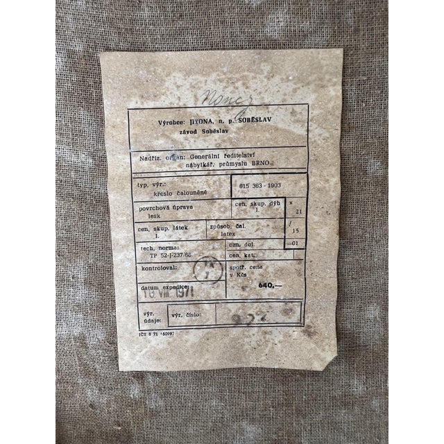 Blue Armchair from Jitona, 1970s For Sale - Image 8 of 9