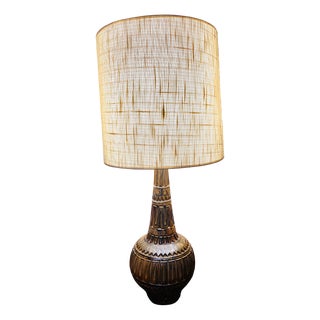 French Ceramic Lamp by Huguette & Marius Bessone, 1950s For Sale