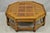 Mid 20th Century Vintage Baker Barley Twist Oak & Burlwood Parquetry Octagonal Coffee Table For Sale - Image 5 of 17