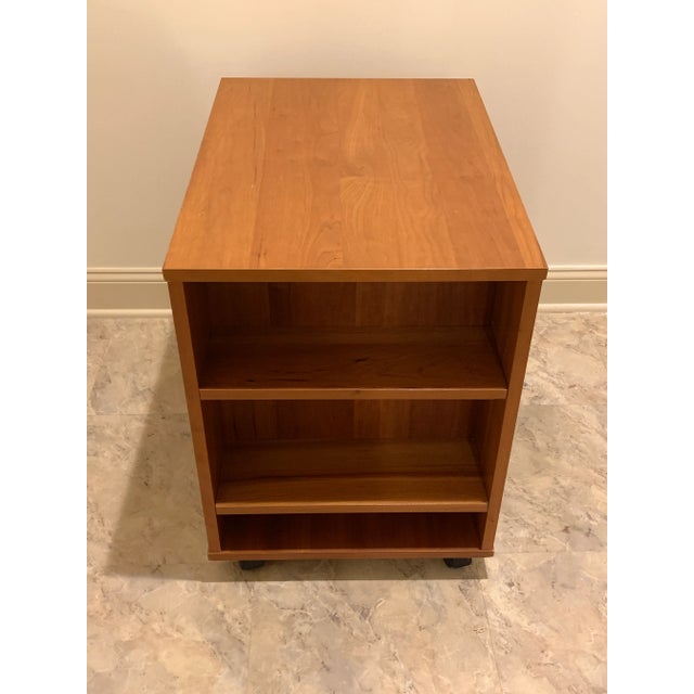 1990s Contemporary Taboret Side Table With Casters For Sale - Image 5 of 8