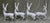 Reindeers White Bisque Porcelain -Set of 4