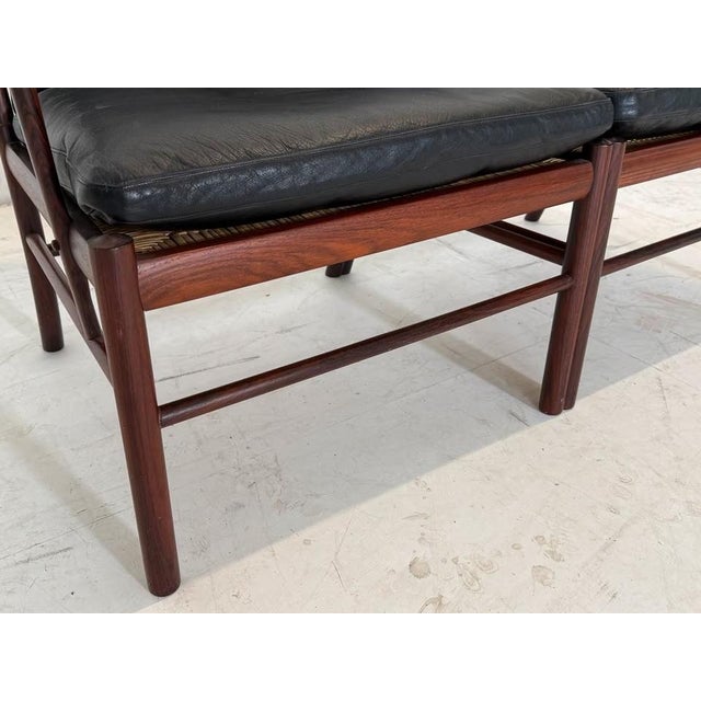 Colonial Leather Sofa by Ole Wanscher for Poul Jeppesens Møbelfabrik For Sale - Image 6 of 15