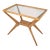 Italian Glass and Wood Coffee Table in the Style of Cesare Lacca, 1940s–50s For Sale