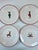 1980s Whimsical Christmas Holiday Reindeer Dinnerware Plates - Set of 8 For Sale - Image 11 of 11