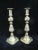 Brass Antique English Brass Beehive & Diamond 14" Candle Holder Candlesticks For Sale - Image 8 of 10