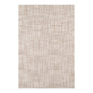 Dash & Albert by Annie Selke Crosshatch Ivory Micro Hooked Wool Rug, 5' x 8' For Sale