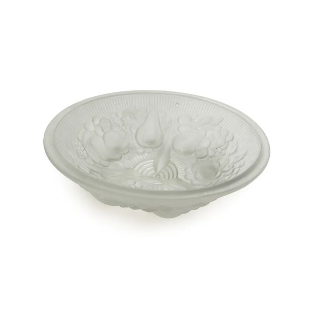 1920s Art Deco Frosted Glass Pendant Light by Muller Frères Lunéville, 1920s For Sale - Image 5 of 10