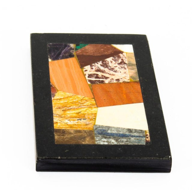 Gemstone 19th Century Grand Tour Pietra Dura Specimen Top Paperweight For Sale - Image 7 of 11