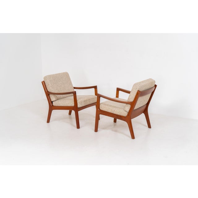 Senator Easy Chairs by Ole Wanscher for France & Son, Set of 2 For Sale - Image 12 of 18