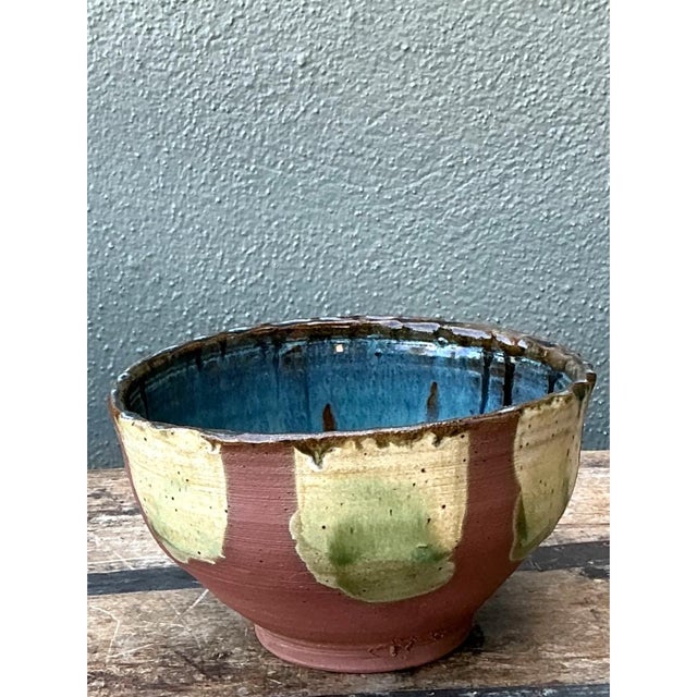Vintage Handcrafted Studio Pottery Bowl For Sale - Image 10 of 12