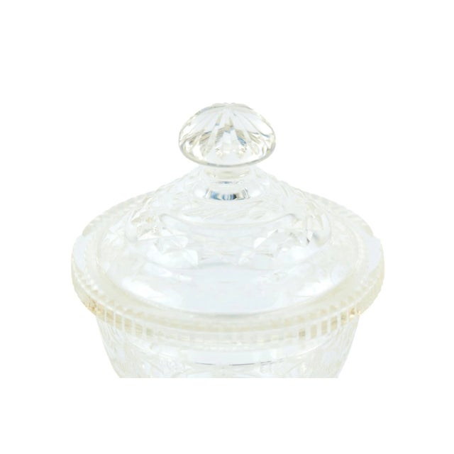 Mid 19th Century Antique Cut Glass Jar, 1860 For Sale - Image 5 of 11