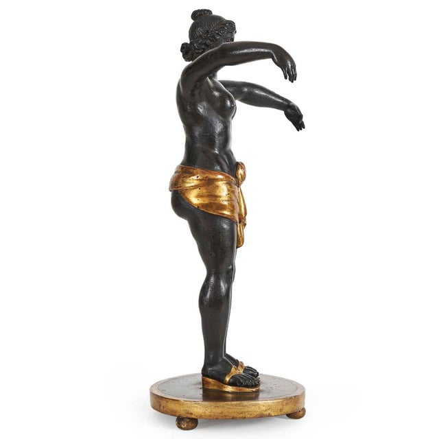 Black Early 19th Century Neo-Classical Nude Circe Sculpture For Sale - Image 8 of 12