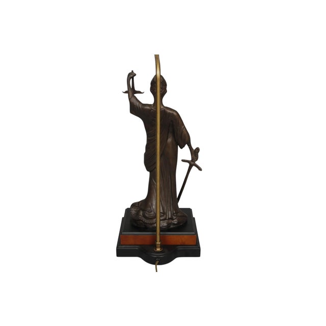 Late 20th Century Figural Lady Justice Table Lamp For Sale - Image 5 of 12