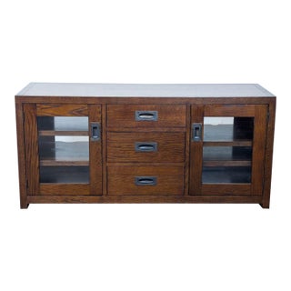 Vintage Restoration Hardware Media Console For Sale