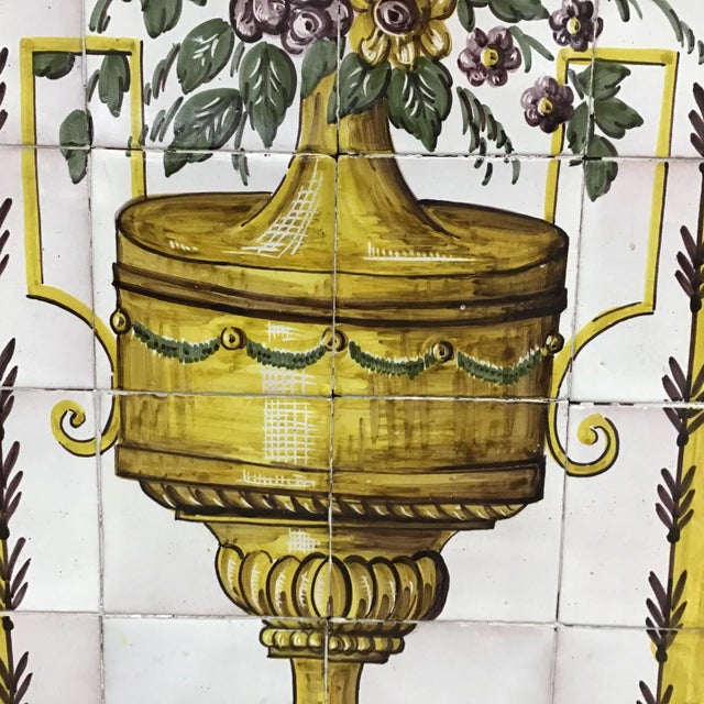 Paint Antique Framed Tiles For Sale - Image 7 of 9