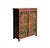 Embrace the captivating artistry of this hand-painted Tibetan cabinet, a striking statement piece adorned with powerful...