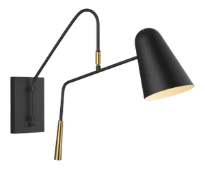 Ellen DeGeneres by Visual Comfort Studio Simon Sconce, Black