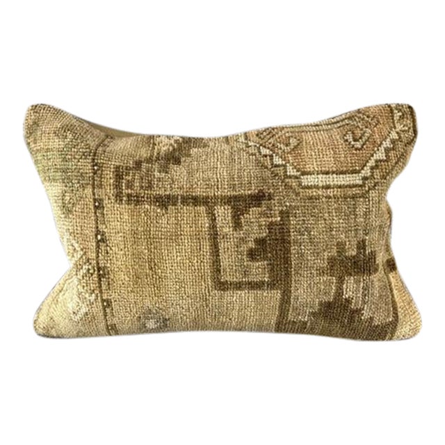 16 x 24 Rug Pillow Anatolian Luminescence Turkish Pillow Cushion Cover For Sale