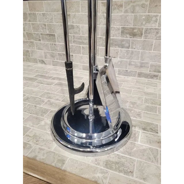 MidCentury Modern Lucite & Chrome Fireplace Tool Set Chairish