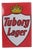 Tuborg Lager Enamel Sign with Royal Crown in Red and White For Sale