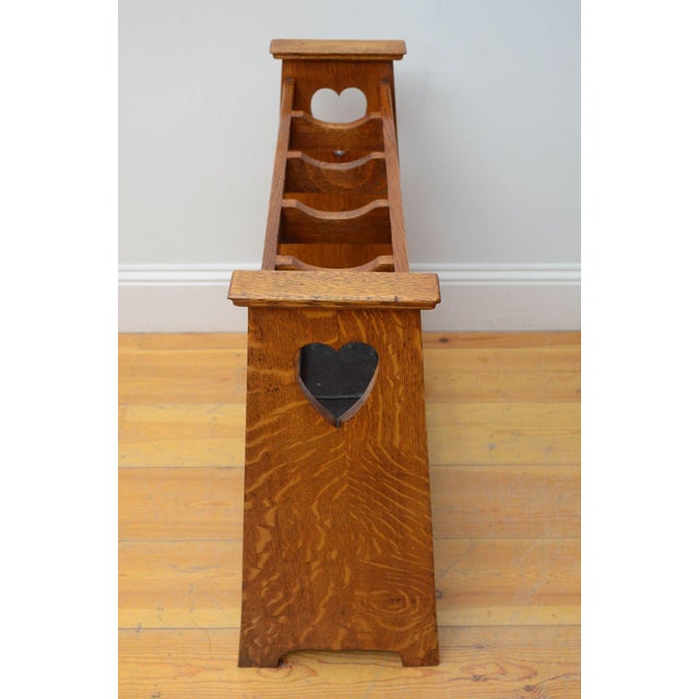 Wood Arts and Crafts Umbrella Stand in Oak, 1890s For Sale - Image 7 of 10