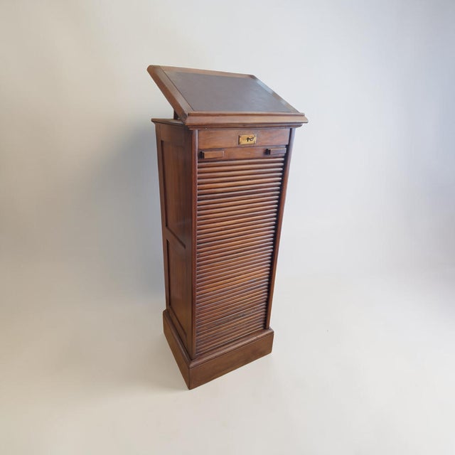 Wooden Filing Cabinet with Shutter from Franzi, Italy, 1950s For Sale - Image 10 of 10