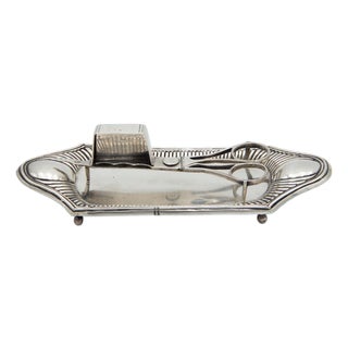Tray and Scissors of Morrões in Gummed Silver on the Tray, Set of 2 For Sale