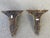 Mid 20th Century Pair Gold Gilt Corbel Style Wall Shelves For Sale In Santa Fe - Image 6 of 7