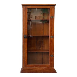 Antique Pine Display Case For Sale