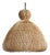 Rattan Mushroom Pendant Light Medium For Sale