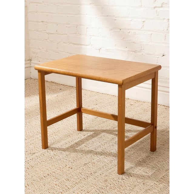 Wood Vintage Teak Nesting Tables For Sale - Image 7 of 8