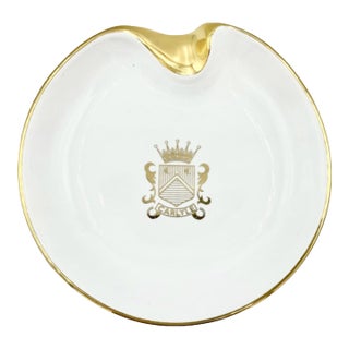 Vintage the Carlyle Hotel Nyc Porcelain Ashtray Dish For Sale