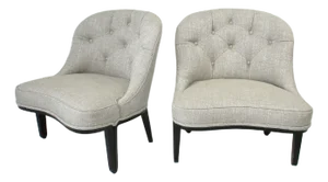 Dunbar Janus Slipper Chairs by Edward Wormley