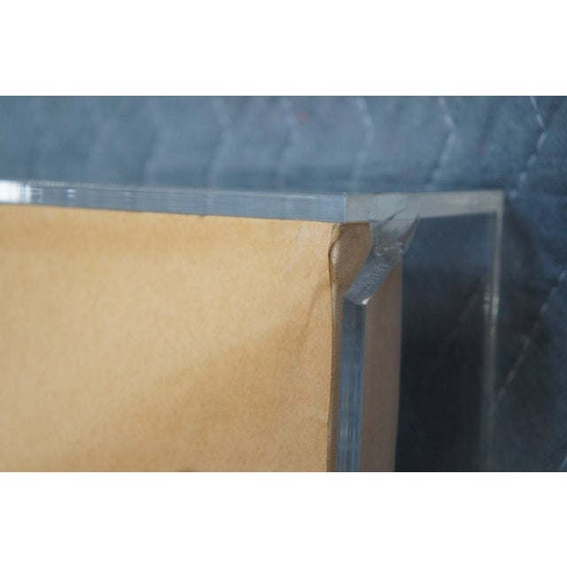 Set of 2 Vintage Watercolor Landscape Watercolor Paintings "Summer Reflections" in Acrylic Shadow Boxes For Sale - Image 9 of 13