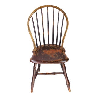 18th Century Bow Back Windsor Chair with Original Surface For Sale