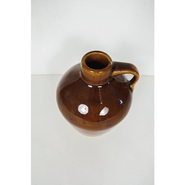 Ceramic Vintage Roycroft Pottery Glazed Stoneware Little Brown Jug East Aurora Ny 1920s For Sale - Image 7 of 10