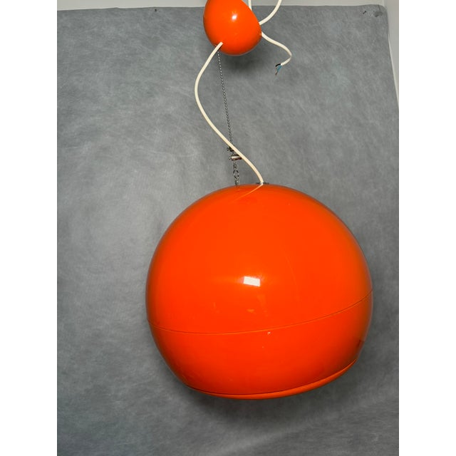 Orange Space Age Pallade Lamp by Studio Tetrarch for Artemide, Italy 1960s For Sale - Image 8 of 10
