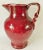 Large Oversized Vintage Italian Red Ceramic Twist Handle Pitcher Floor Vase For Sale - Image 9 of 11