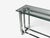 Chrome Constructivist Style, Console Table, Chromed Steel, Beveled Glass, Usa, 1980s For Sale - Image 8 of 11