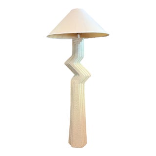 1980’s Zig Zag Floor Lamp For Sale
