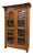 19th Century French Bibliotheque, Walnut Wood, Glass Doors, Circa 1870 For Sale