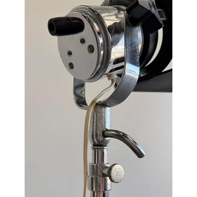 Vintage Berkey Film Spotlight Floor Lamp For Sale - Image 11 of 12