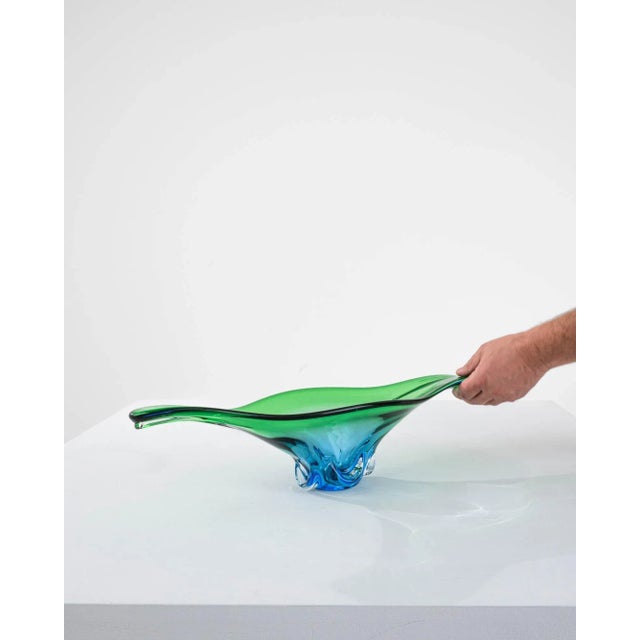 Mid 20th Century Vintage Italian Glass Plateau For Sale - Image 5 of 9