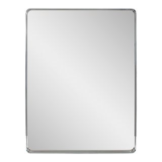 Steele Polished Silver Mirror For Sale