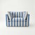 Sophie Conran Coco Loveseat - Cornish Blue Stripes with Knife Edge Cushion For Sale - Image 4 of 4