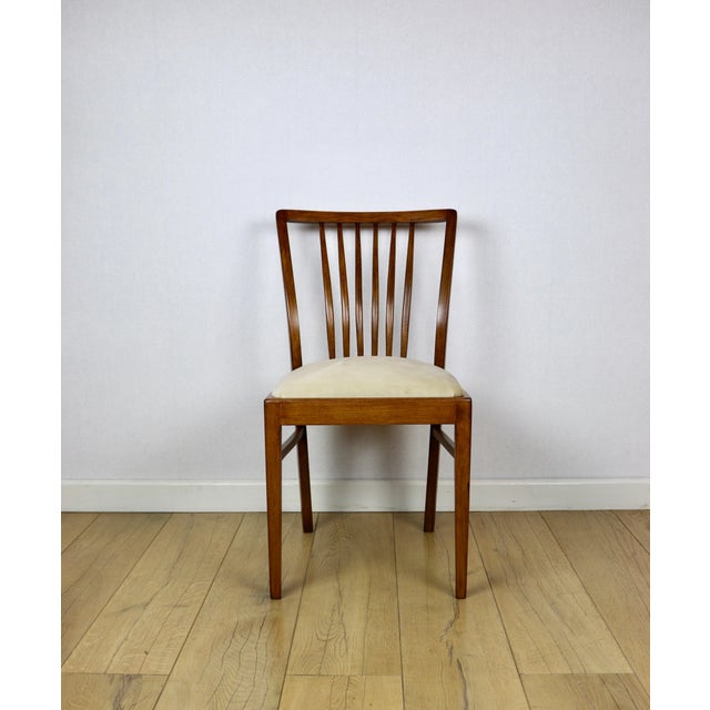 Vintage Chairs in Beige Velvet, 1970, Set of 4 For Sale - Image 4 of 14