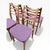 Mid-Century Teak Ladder-Back Dining Chairs, 1960s, Set of 4 For Sale - Image 6 of 7