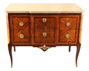 Louis XVI Chest of Drawers with Marble Top, France, 1780s