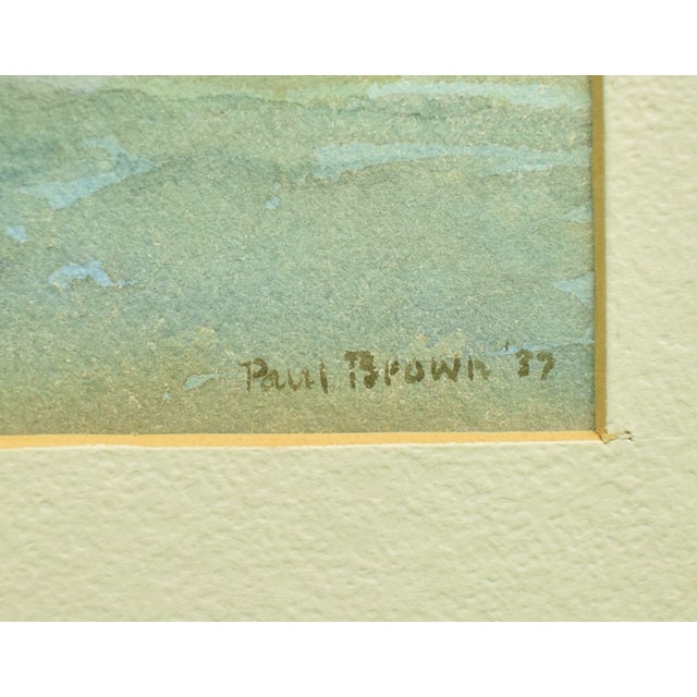 1930s Paul Desmond Brown Huntsman W/ Pack of Hounds C1937 Watercolor For Sale - Image 5 of 8