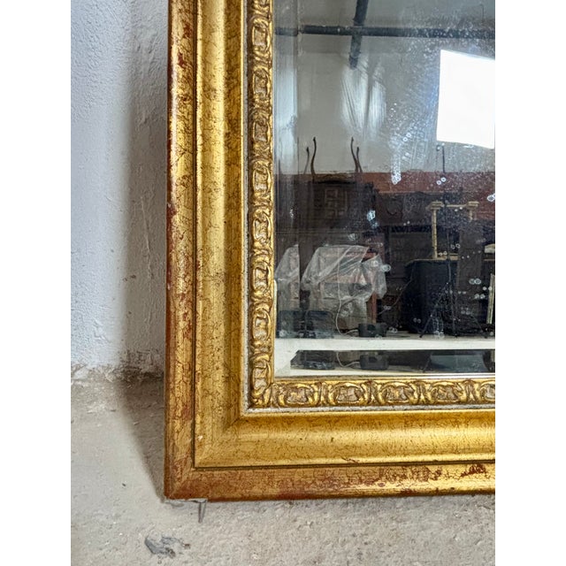 Large Spanish Giltwood Wall Mirror, 1950 For Sale - Image 13 of 15